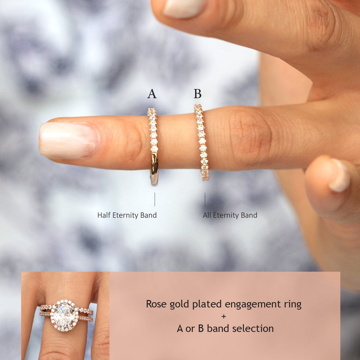Gigi Infinity Ring Set – Besbelle Jewels